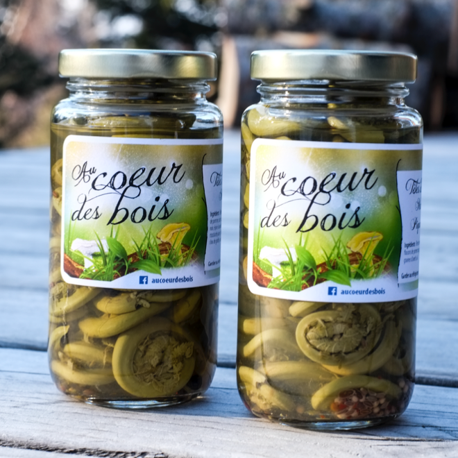 Têtes de violon marinées - Au Coeur des Bois - 250 ml