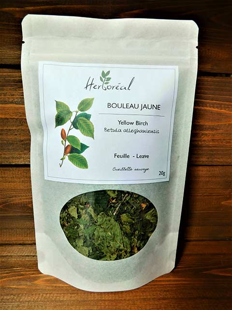 Tisane de feuilles de bouleau jaune - 20g - Herboréal