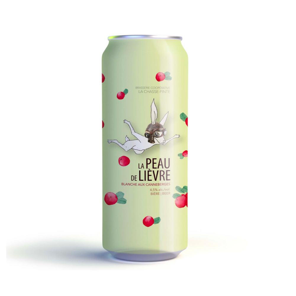 Bière Peau de Lièvre canneberge - Chasse Pinte - 473 ml