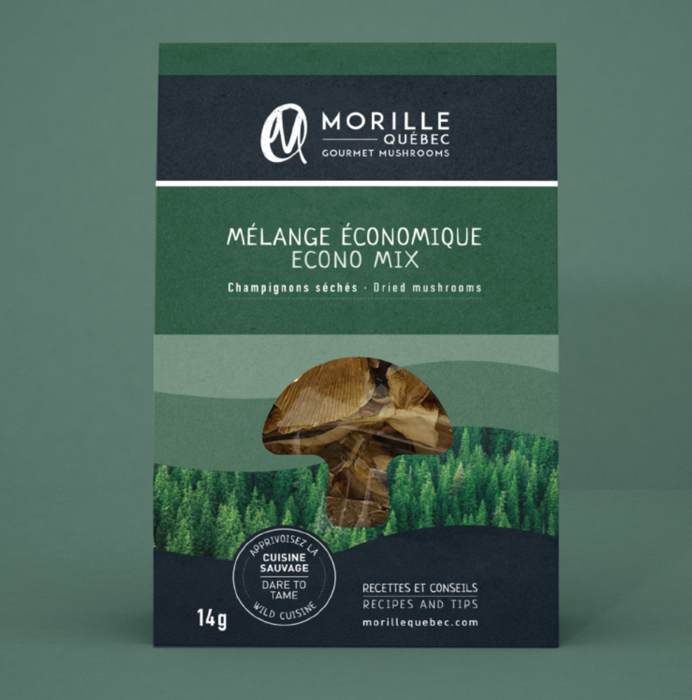 Champignons séchés - Mélange économique - Morille Québec - 14g