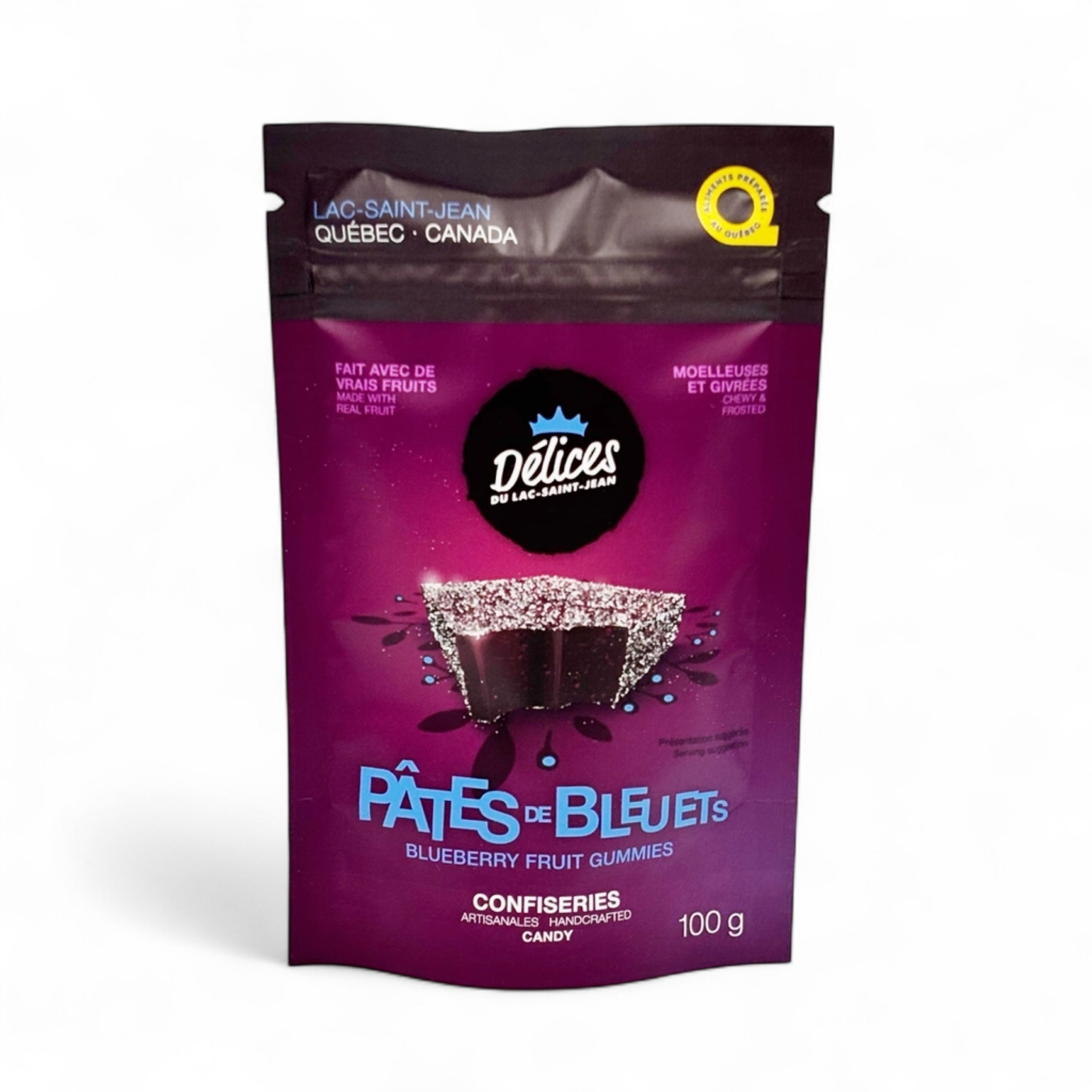 Pâtes de bleuets séchés - Délices du Lac - 100 g