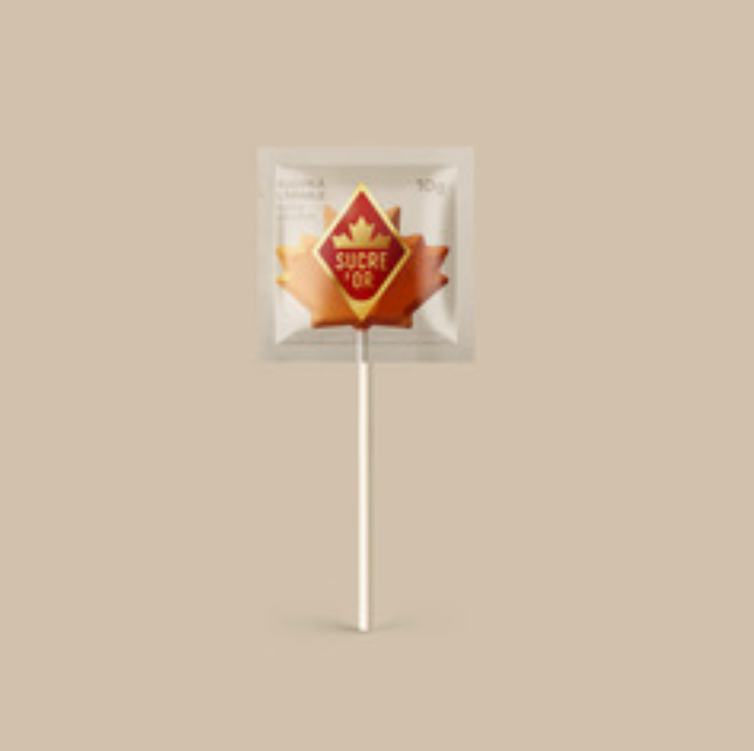 Sucette à l'érable - Érablière au Sucre d'or - 1 un