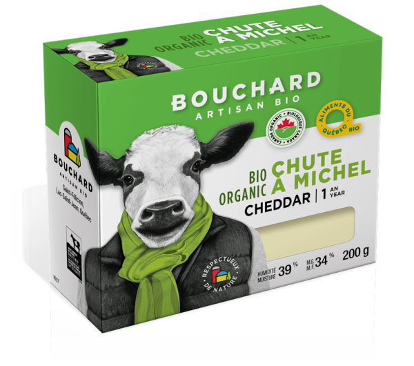 Cheddar 1 an bio (Chute à Michel) - Bouchard artisan