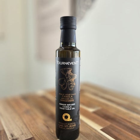 huile de canola infusée au gingembre bio 250ml