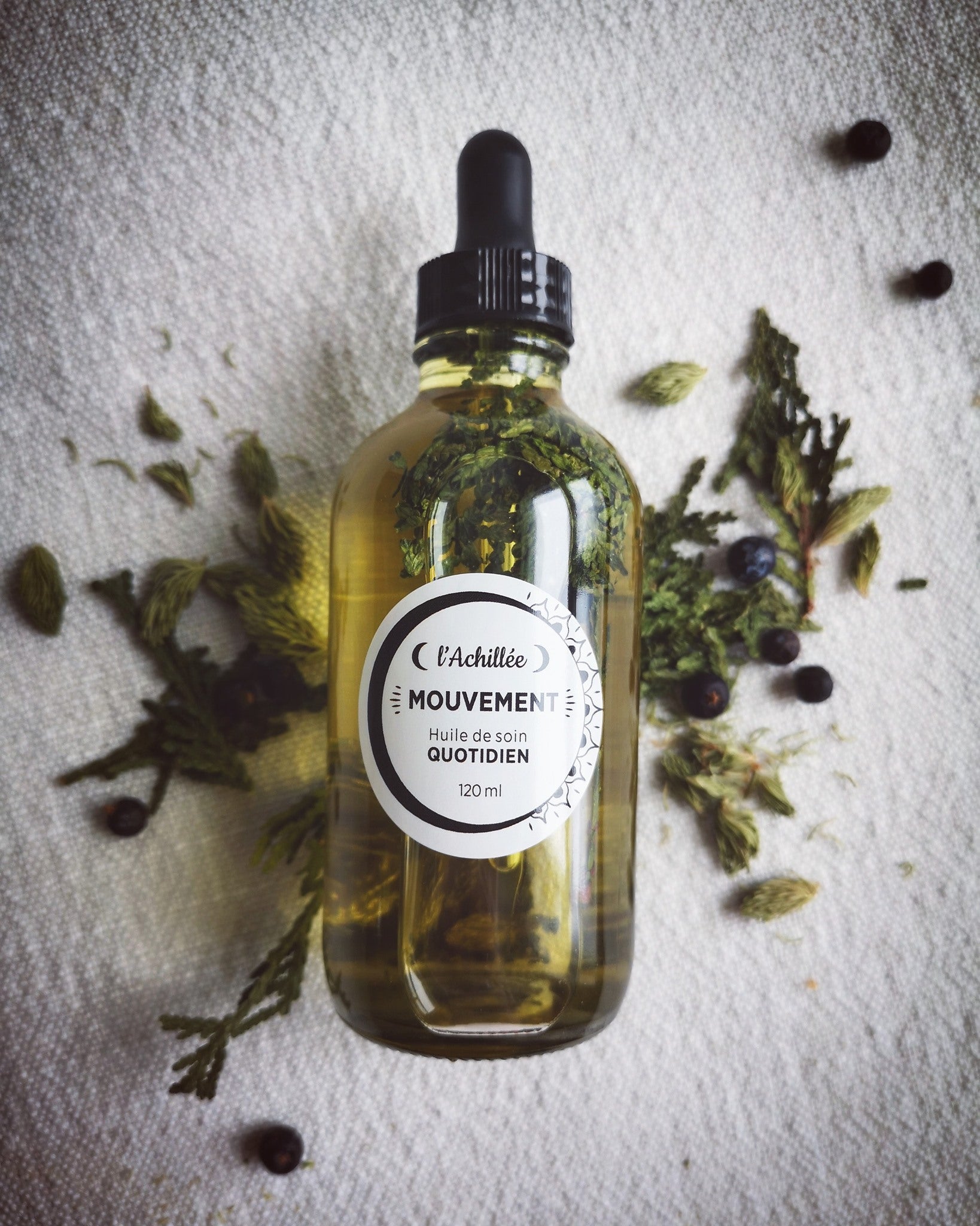 Huile de soin quotidien Mouvement - 120ml - L'Achillée