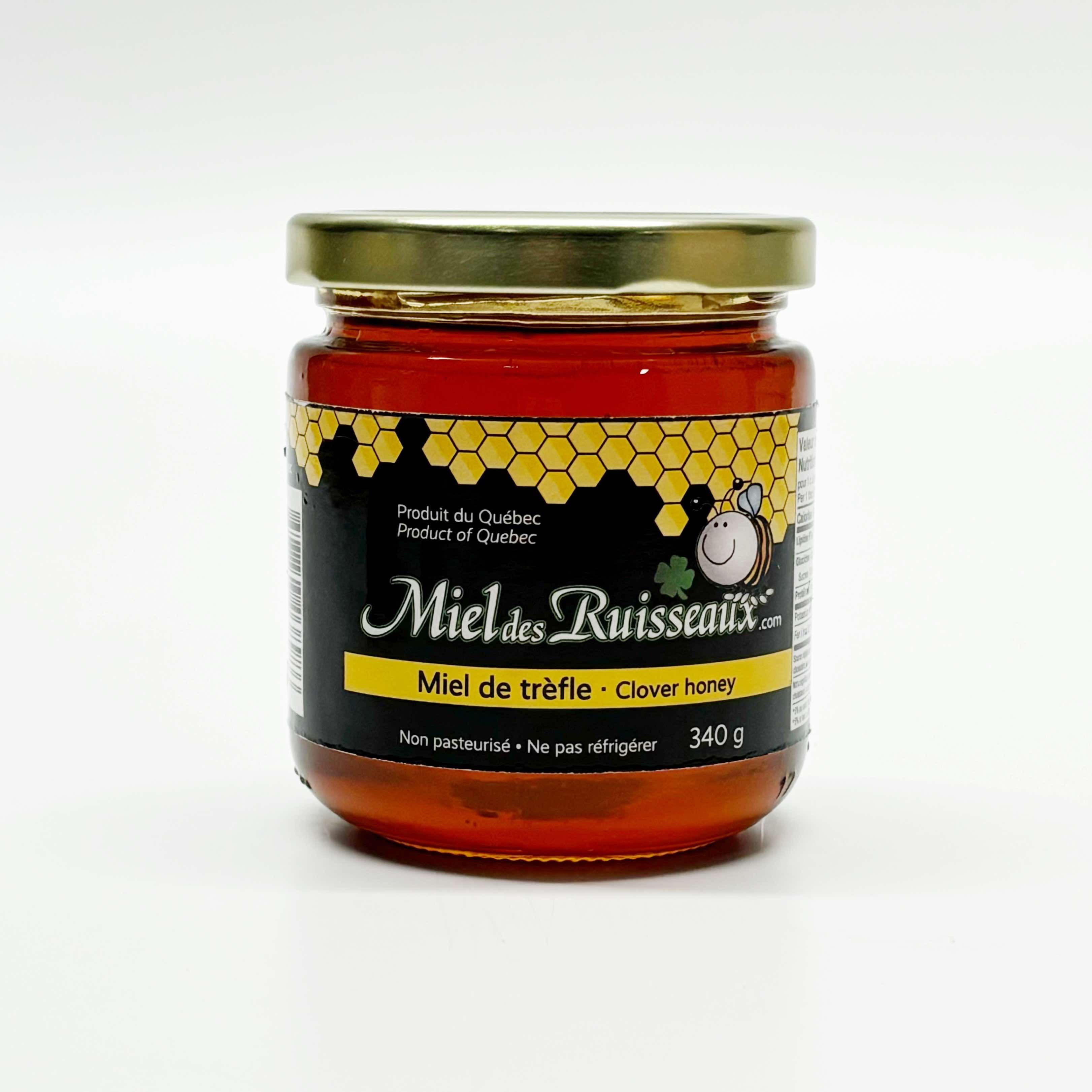 Miel de trèfle - Miels des ruisseaux- 340 g