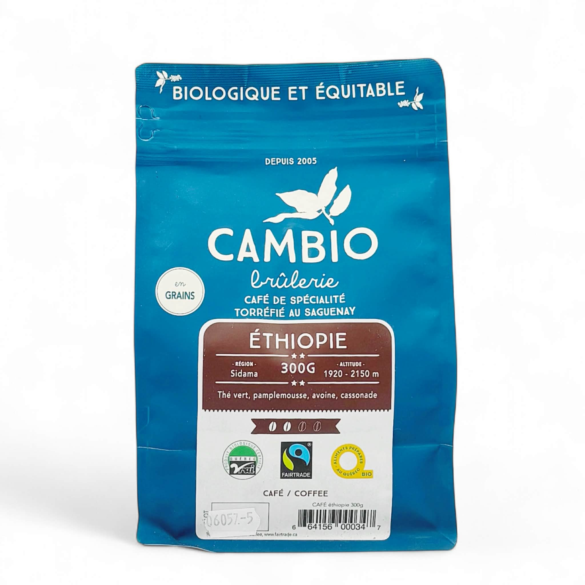 Café Éthiopie bio équitable - 300g - Cambio