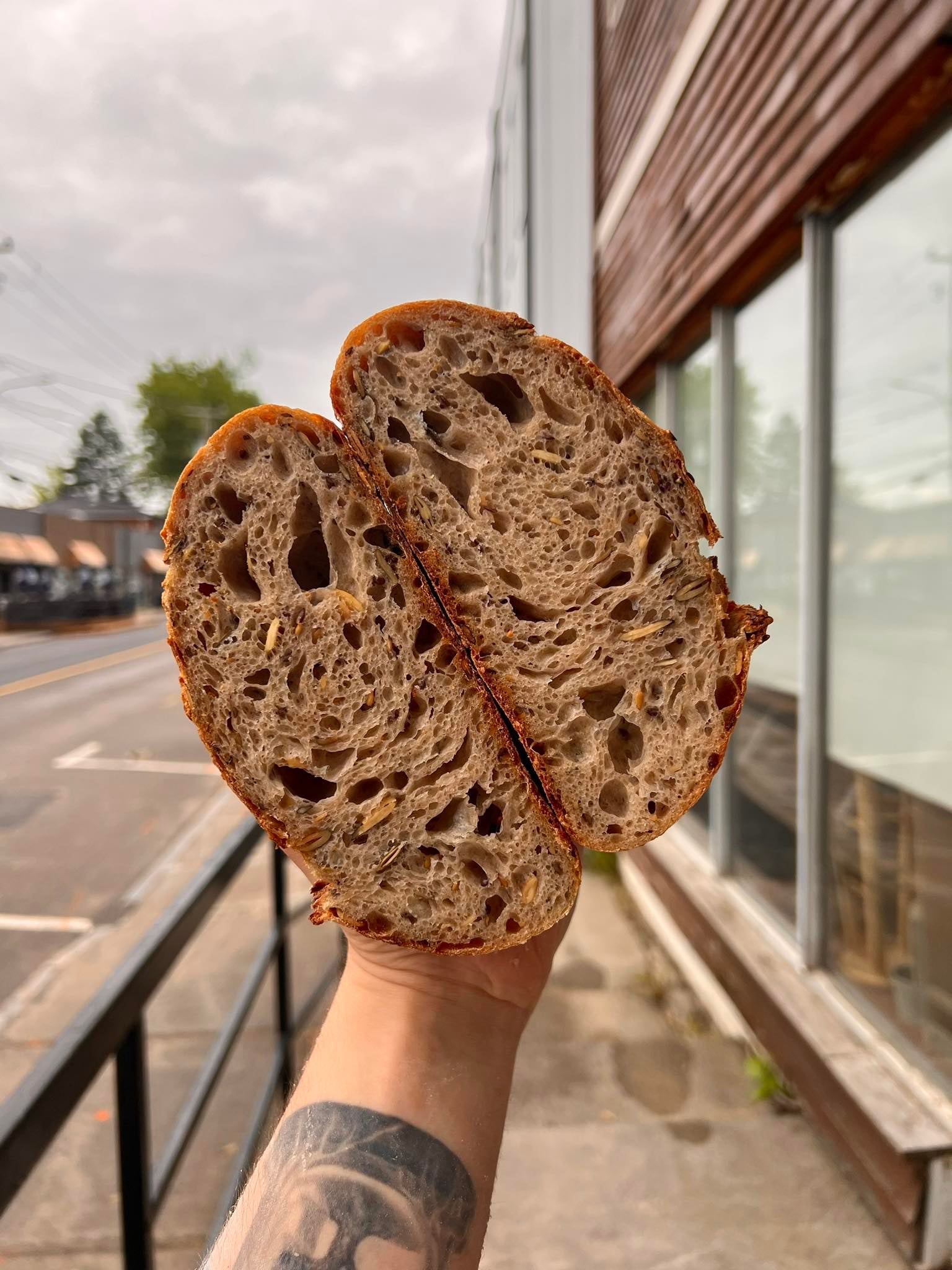 Pain graine de lin et de citrouille - Farine