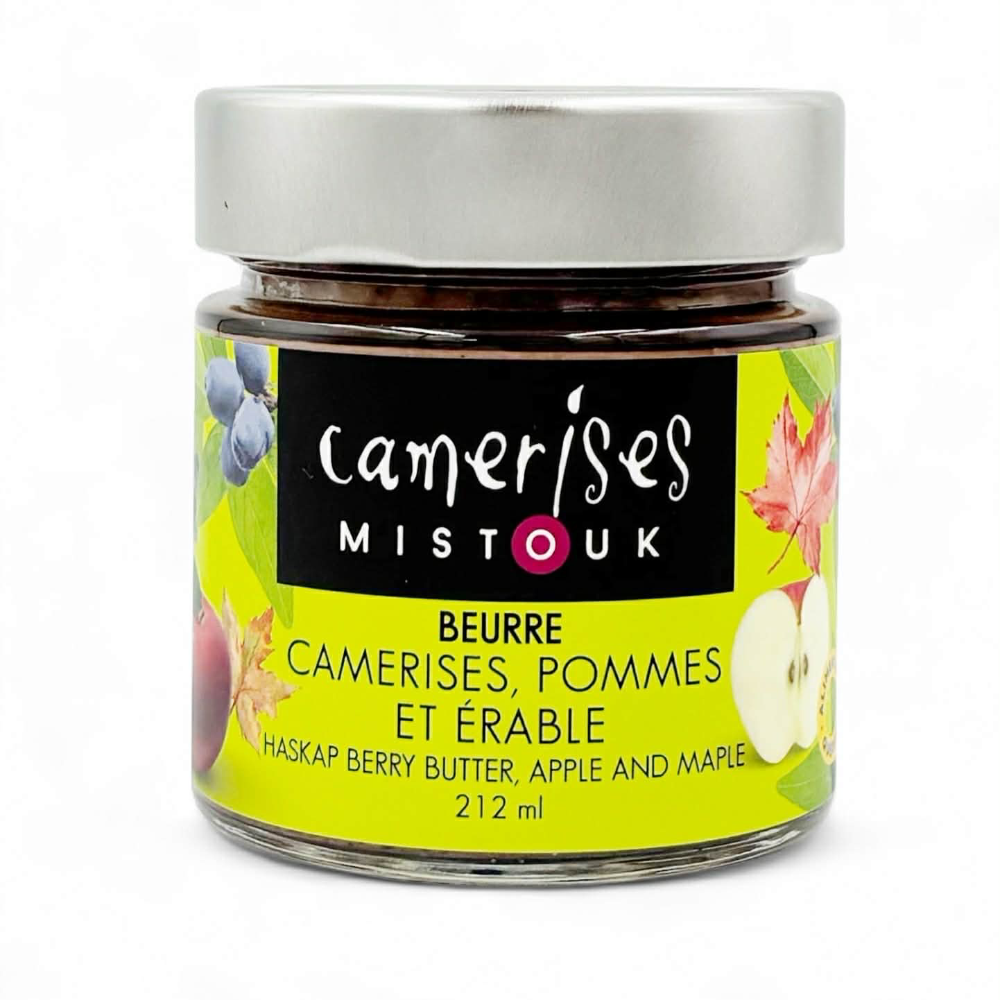 Beurre de camerises, pommes et érable - Camerises Mistouk - 212 ml