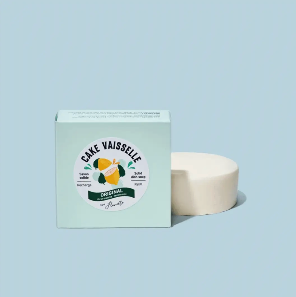 Recharge Cake vaisselle Original (citron menthe) - Flonette - 110g