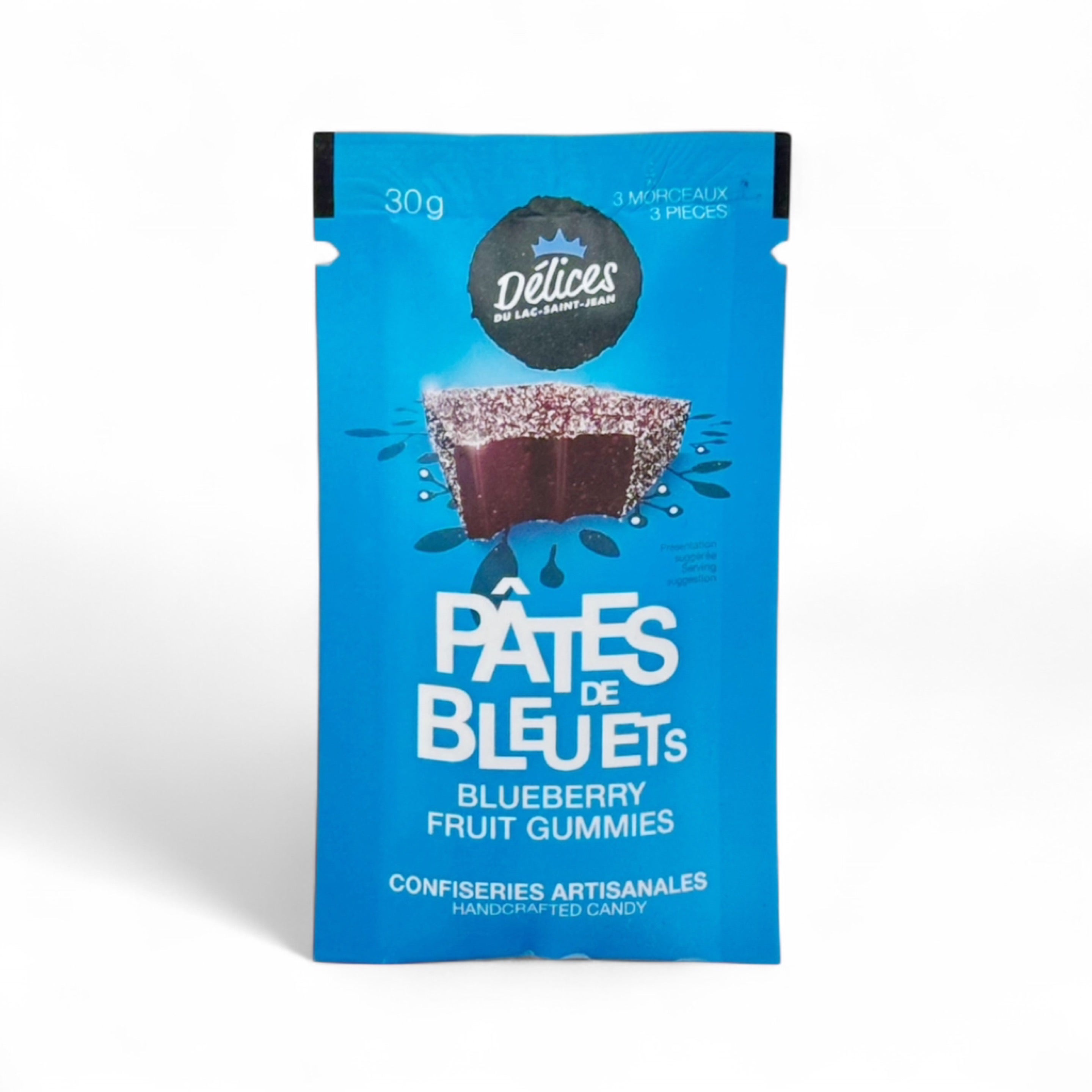 Pâtes de bleuets séchés - Délices du Lac - 30 g