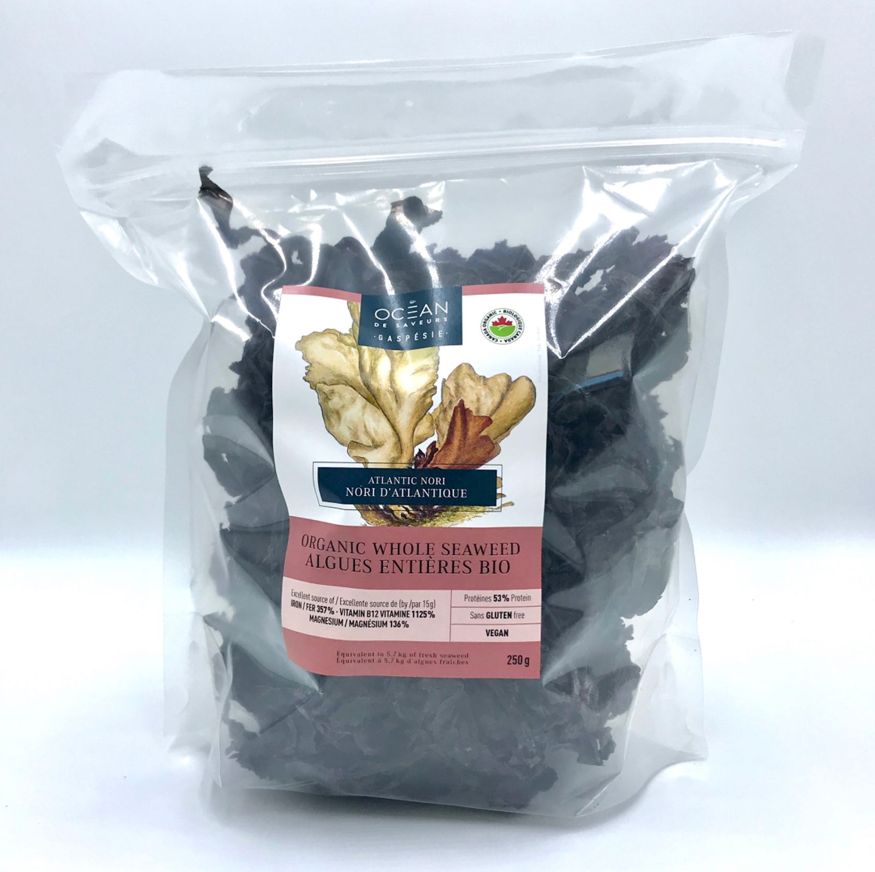 Nori de l'Atlantique entière - Océan de Saveurs - 20 g