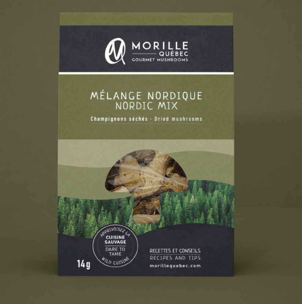 Champignons séchés - Mélange nordique - Morille Québec - 14g