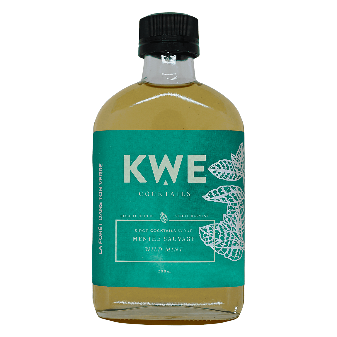 Sirop menthe sauvage - KWE Cocktails - 200 ml
