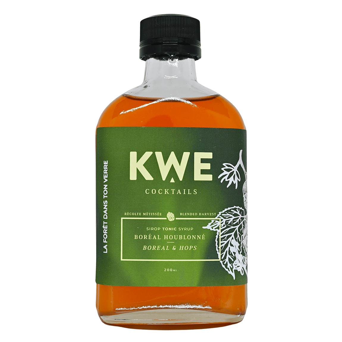 Sirop boréal houblonné - KWE Cocktails - 200 ml