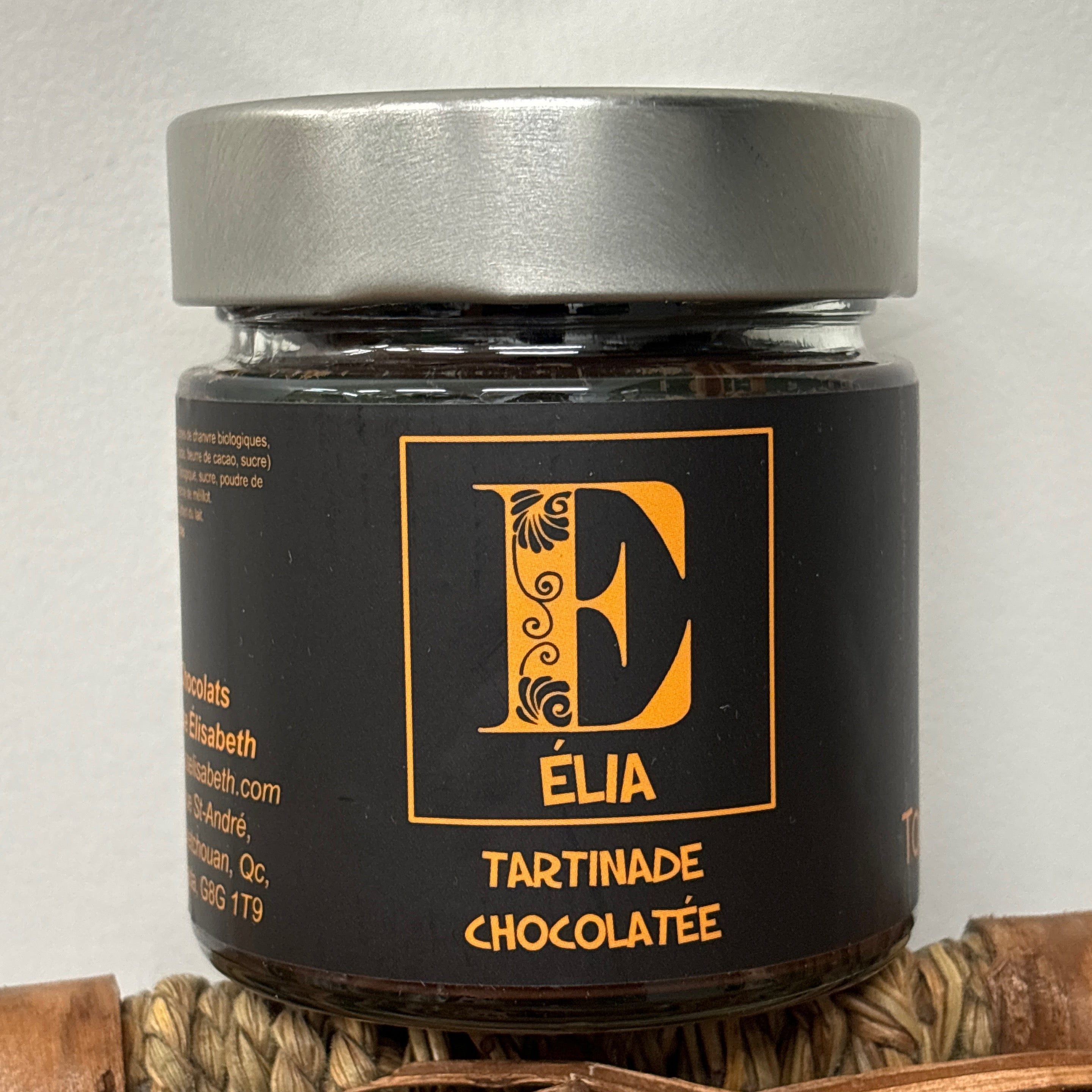 Tartinade au chocolat et chanvre - Chocolats Rose Elisabeth - 212 ml