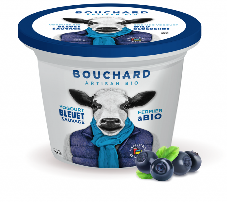 Yogourt aux bleuets bio - Bouchard artisan