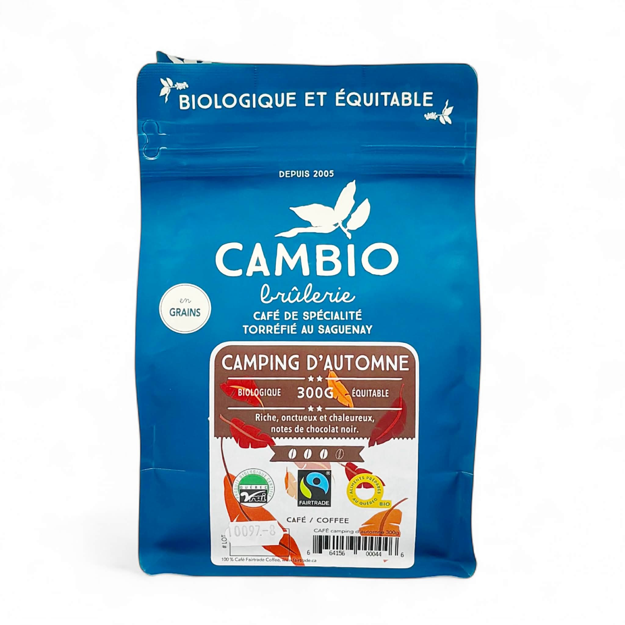 Café camping d'automne bio équitable - 300g - Cambio