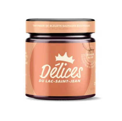 Tartinade de bleuets sauvages bio - Délices du Lac - 212 ml