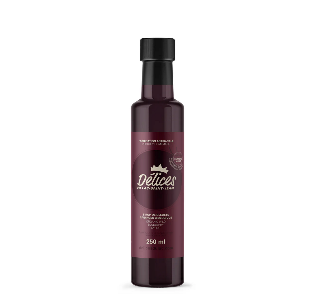 Sirop de bleuets sauvages - Délices du Lac - 250 ml