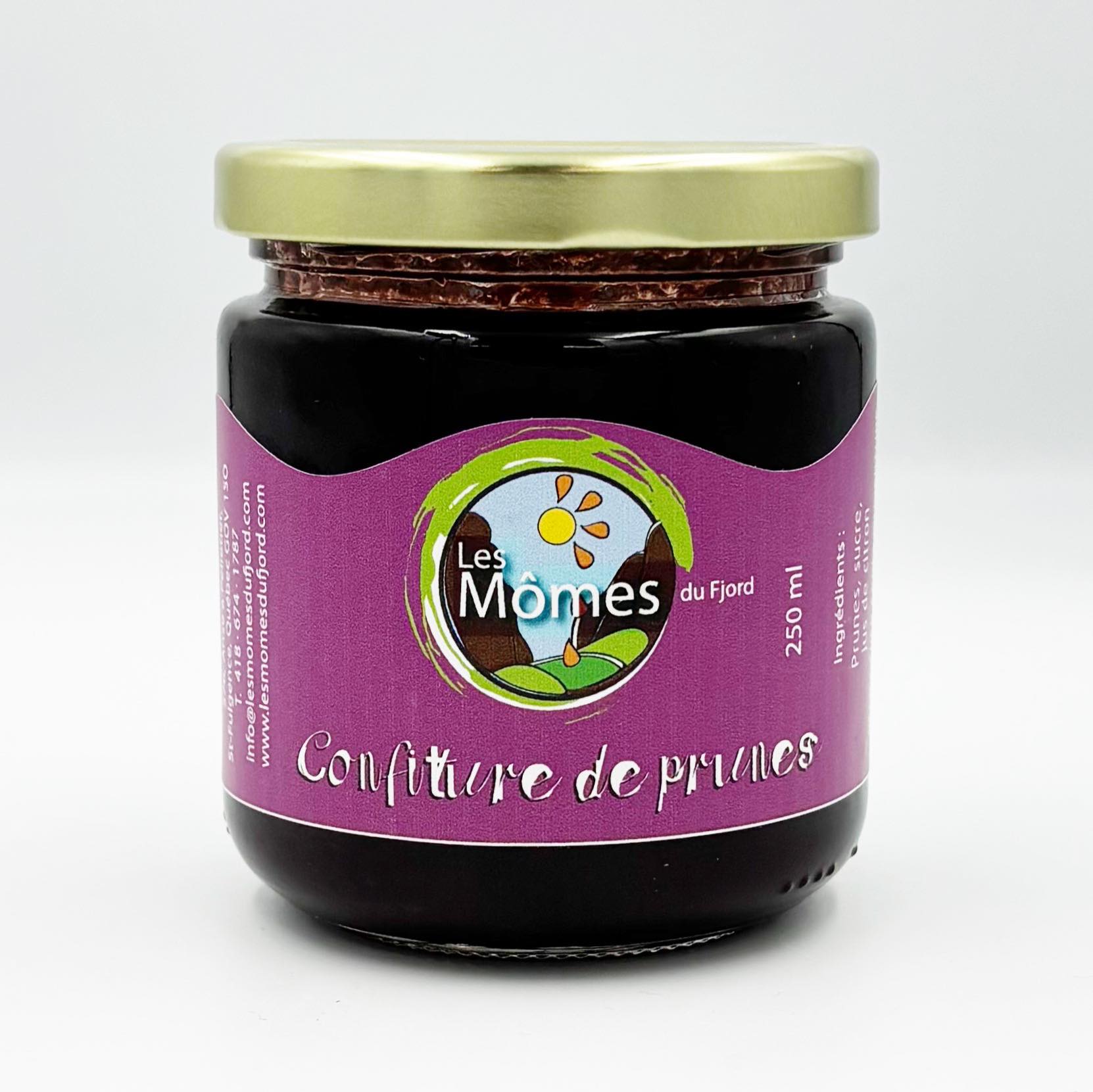 Confiture de prunes Mt-Royal - Mômes du Fjord - 250 ml