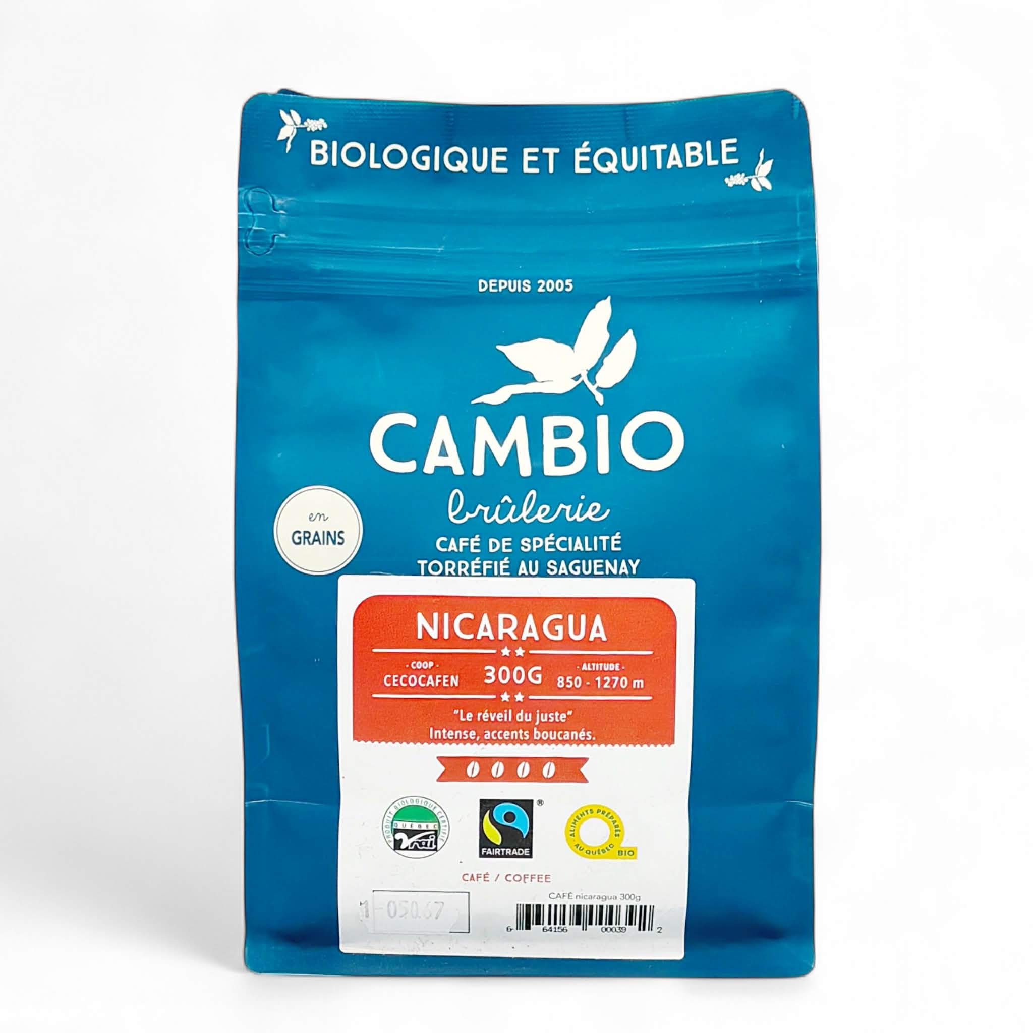 Café Nicaragua bio équitable - 300g - Cambio