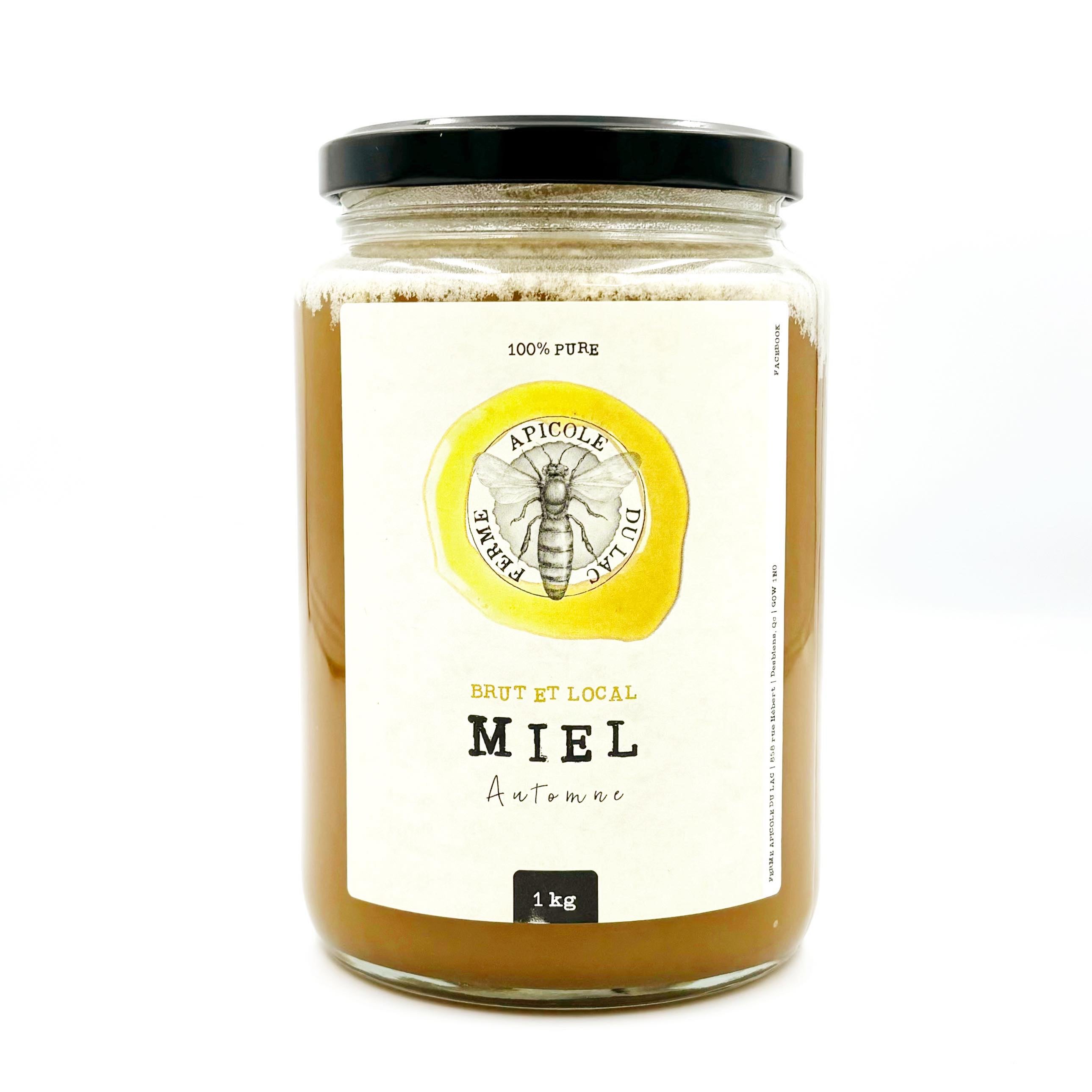 Miel brut d'automne - Ferme apicole du lac - 1 kg