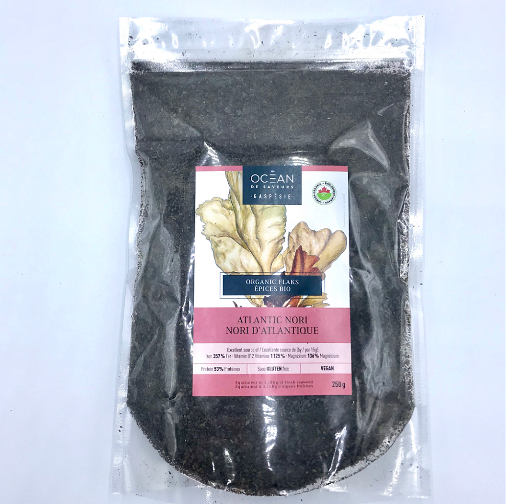 Nori de l'Atlantique en flocons - Océan de Saveurs - 20 g