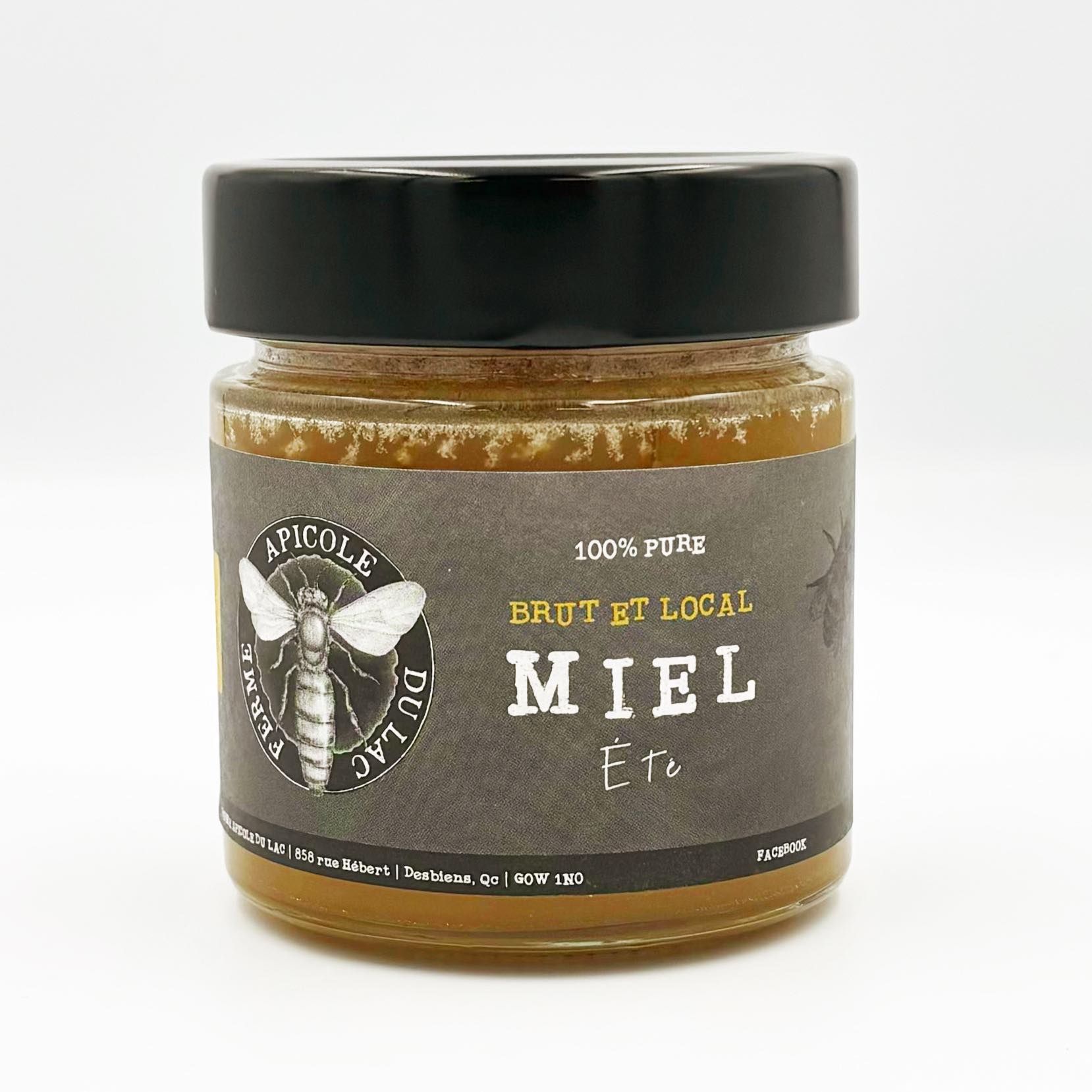 Miel brut d'été - Ferme apicole du lac - 340 g