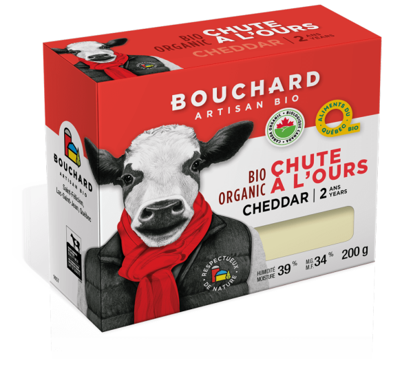 Cheddar 2 ans bio (Chute à l'Ours) - Bouchard artisan