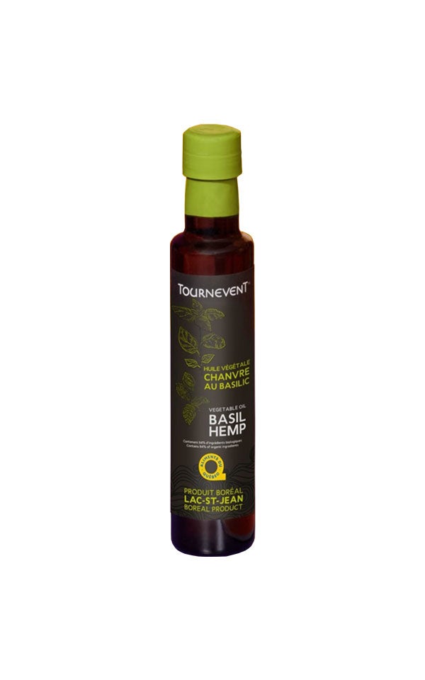 Huile de chanvre au basilic - Tournevent - 250 ml