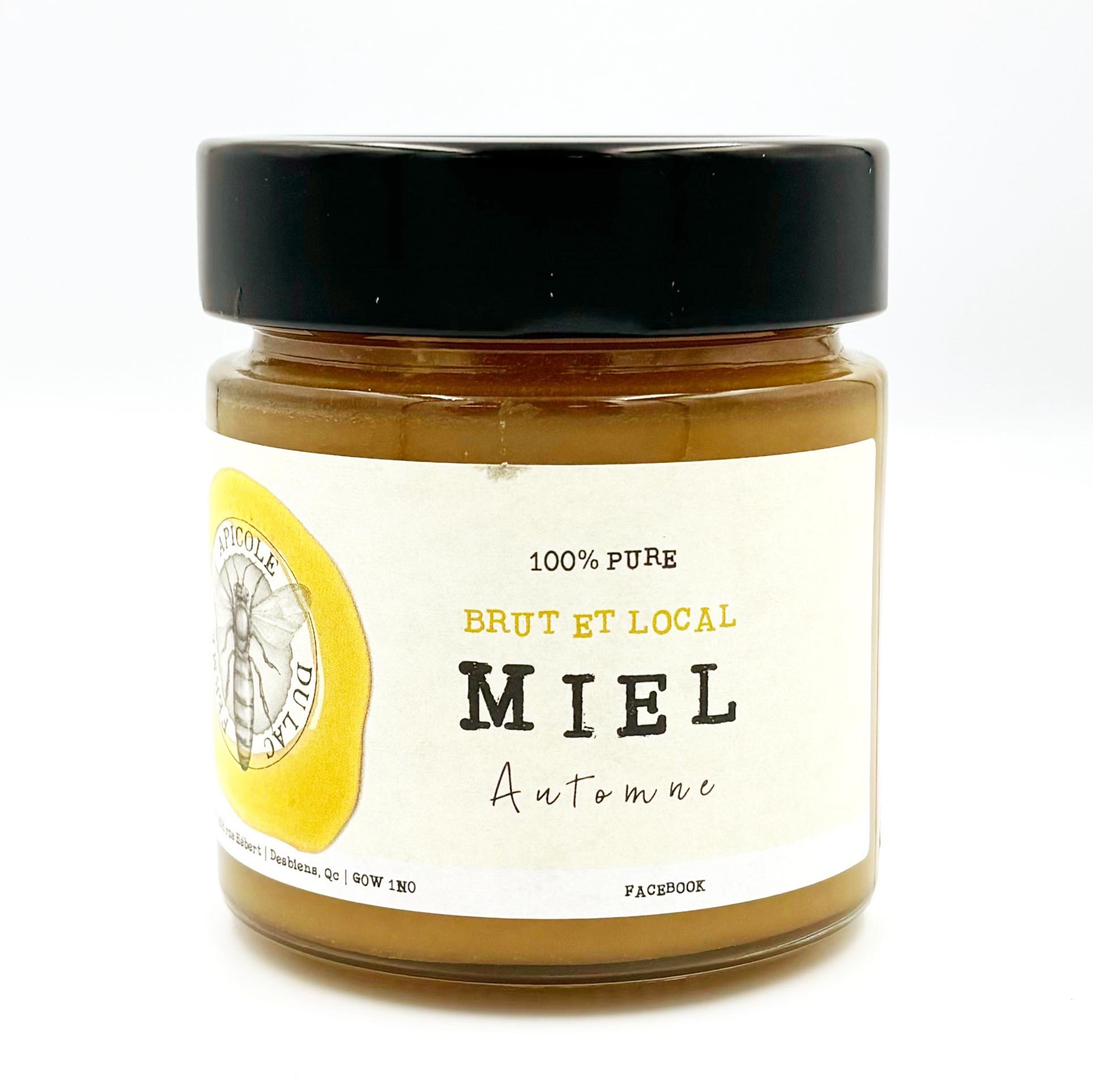 Miel brut d'automne - Ferme apicole du lac - 340 g