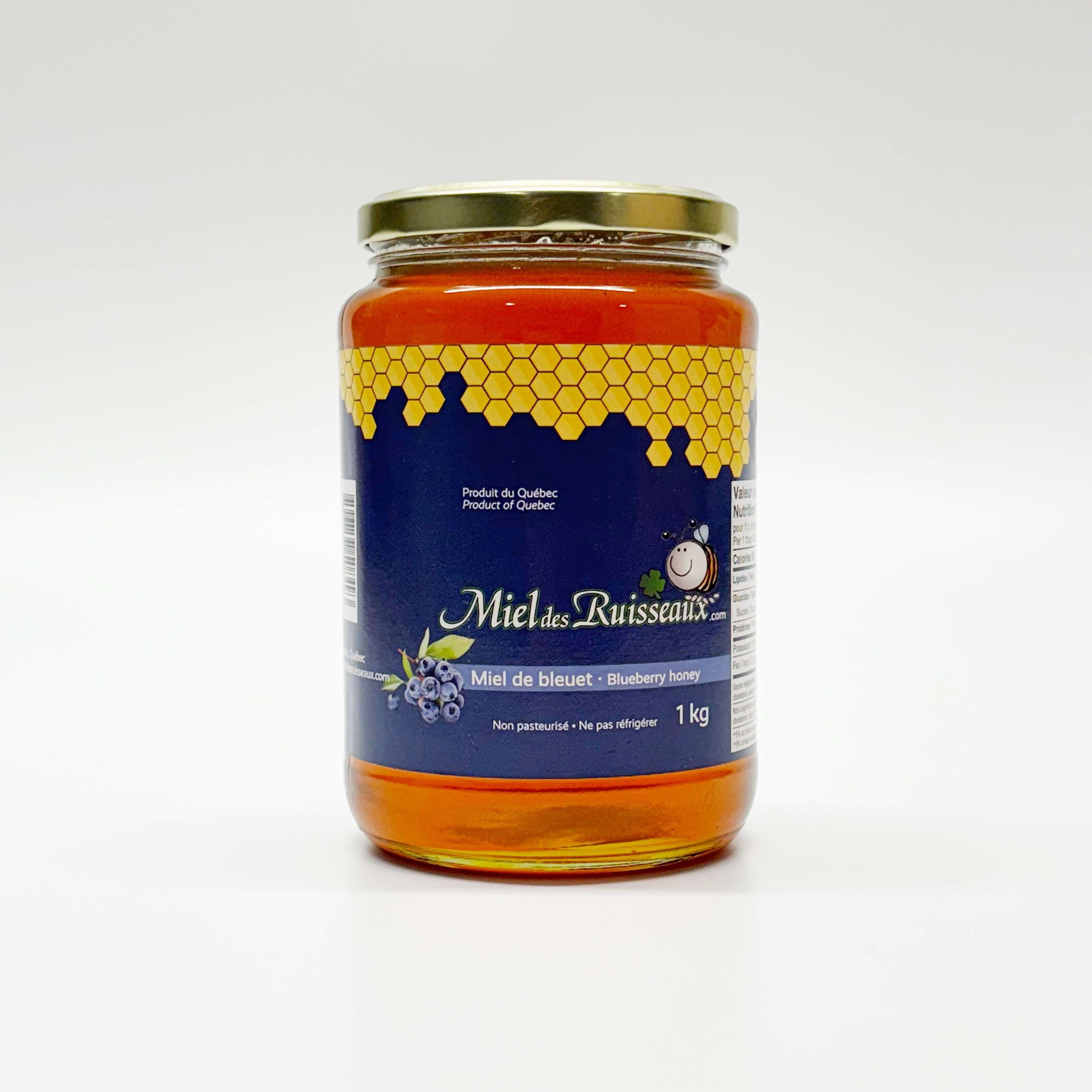 Miel de bleuets - Miels des ruisseaux- 1 kg