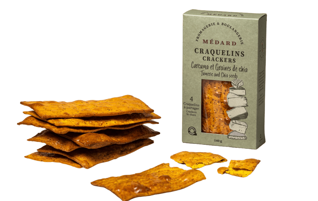 Craquelins curcuma et graines de chia - Médard