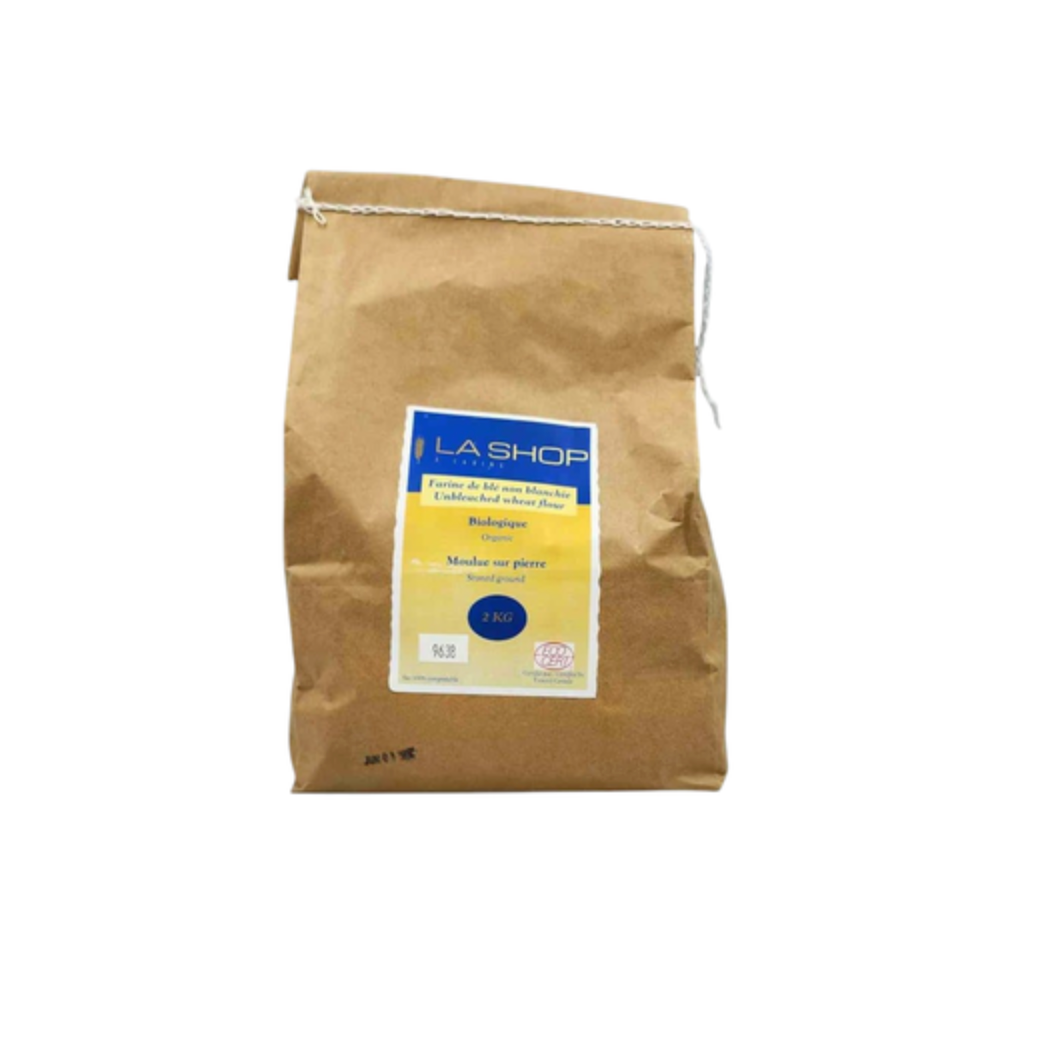 Farine blanche de blé (non blanchie) biologique - 5kg - La shop à farine