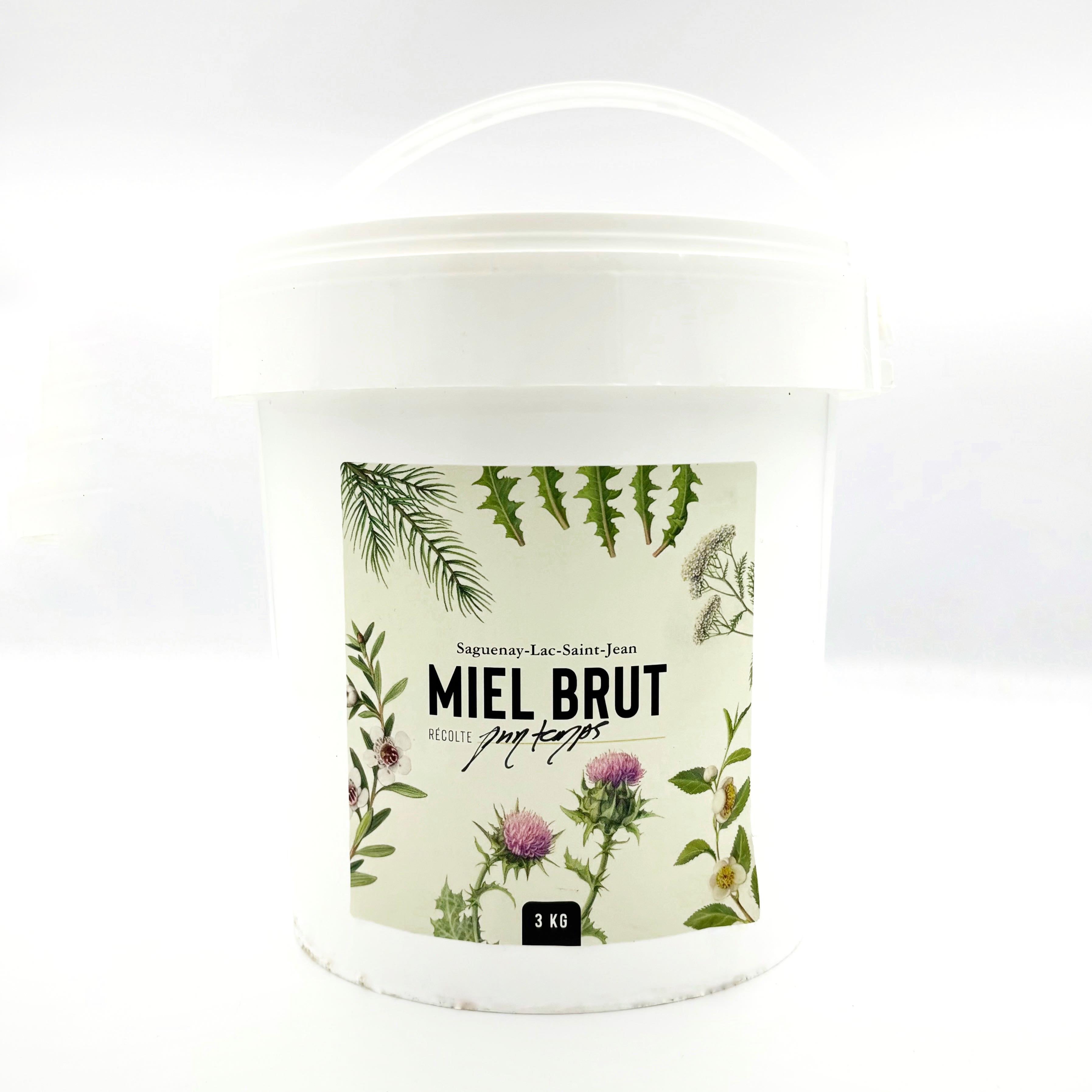 Miel brut en chaudière - Ferme apicole du lac - 3 kg