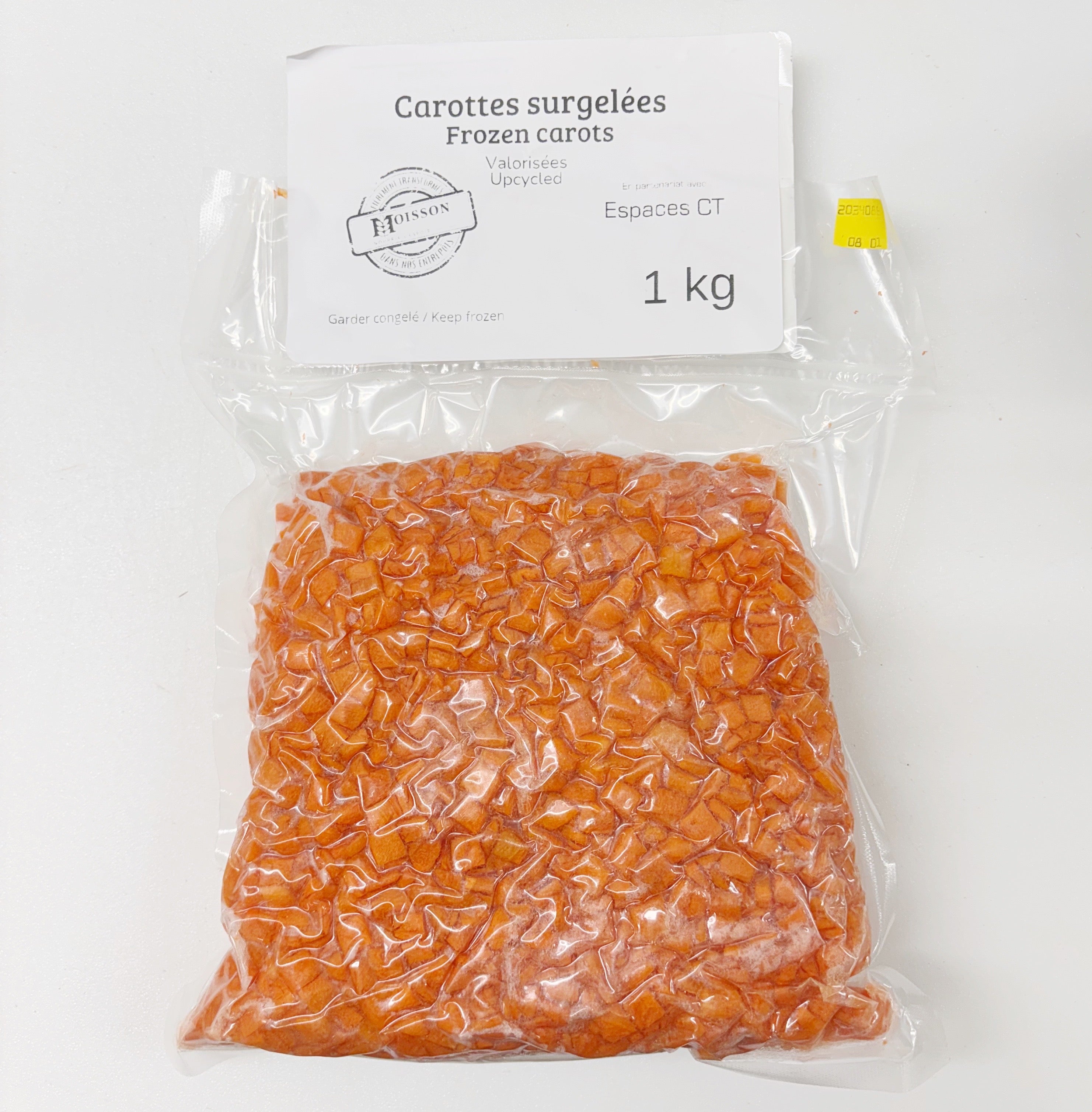 Carottes régionales congelées - Espaces CT - 1 kg