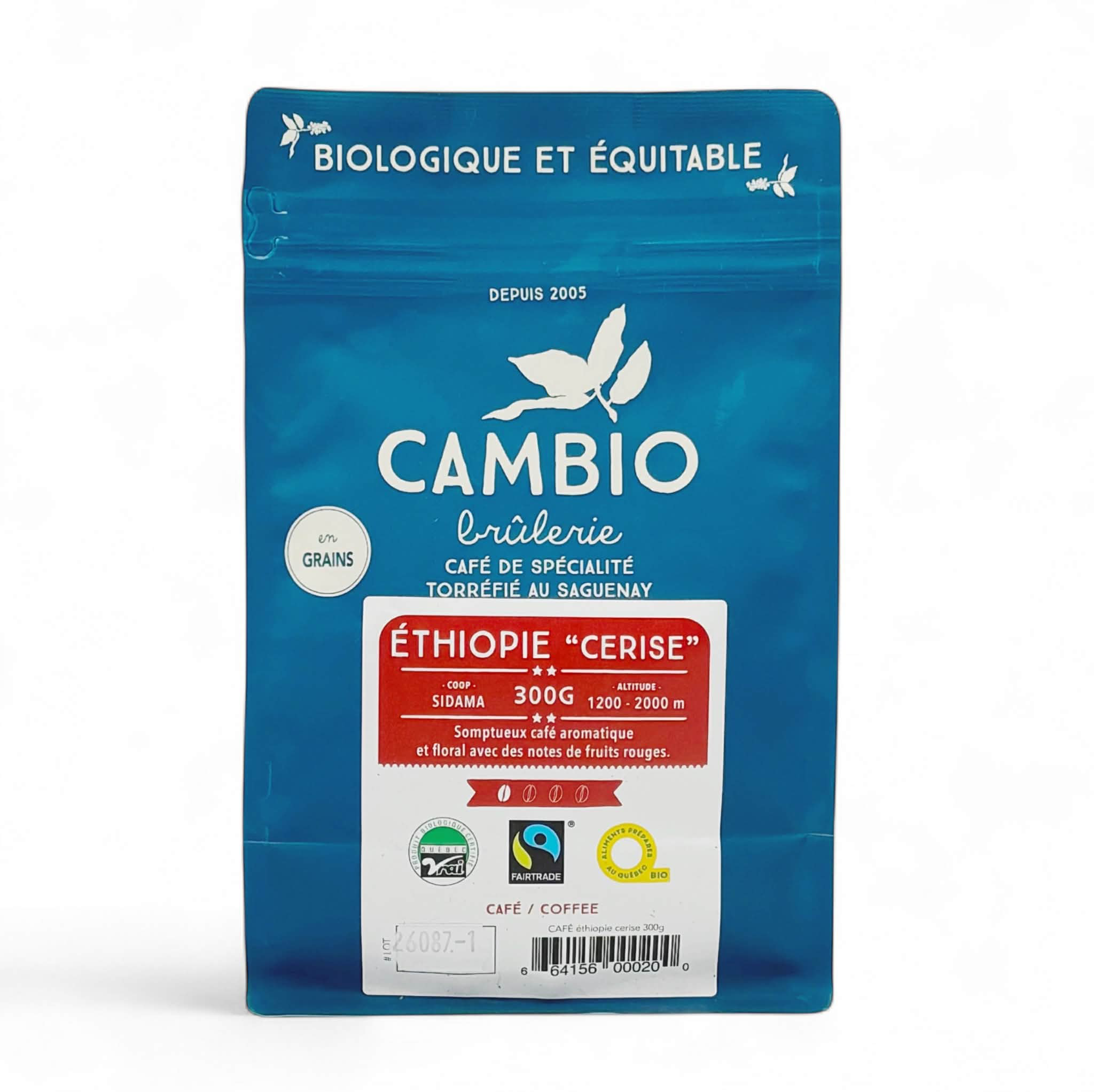 Café Éthiopie cerise bio équitable - 300g - Cambio