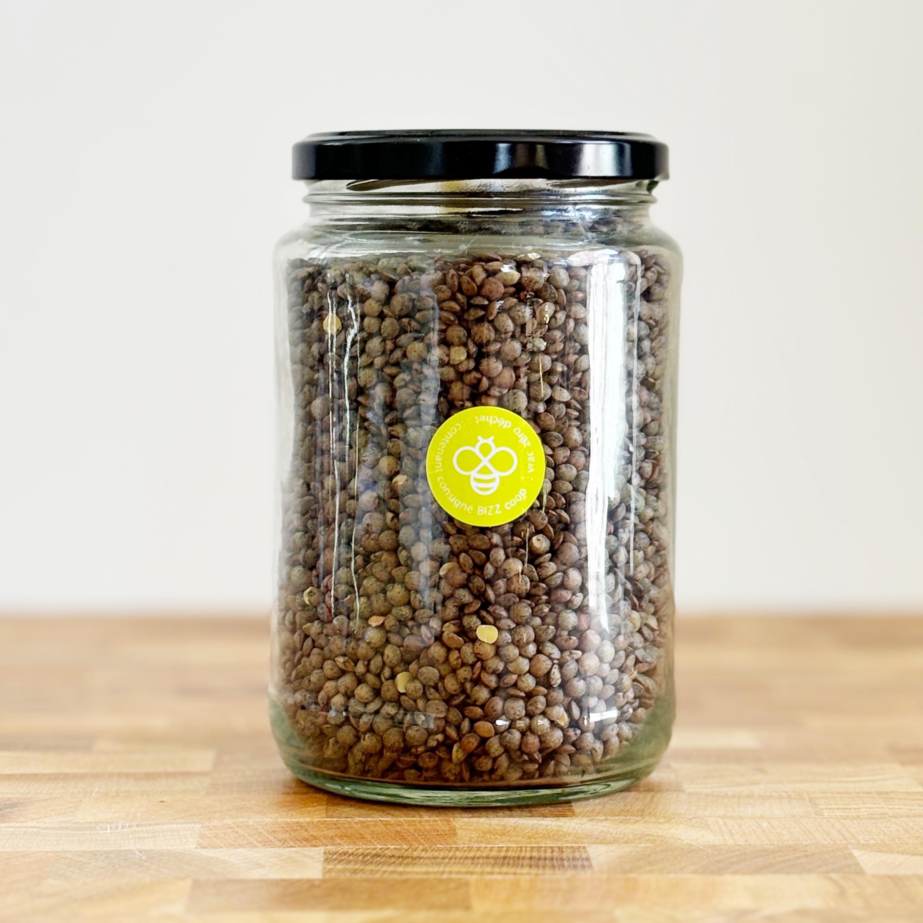 Lentilles vertes françaises - Tournevent - VRAC consigné 600 g