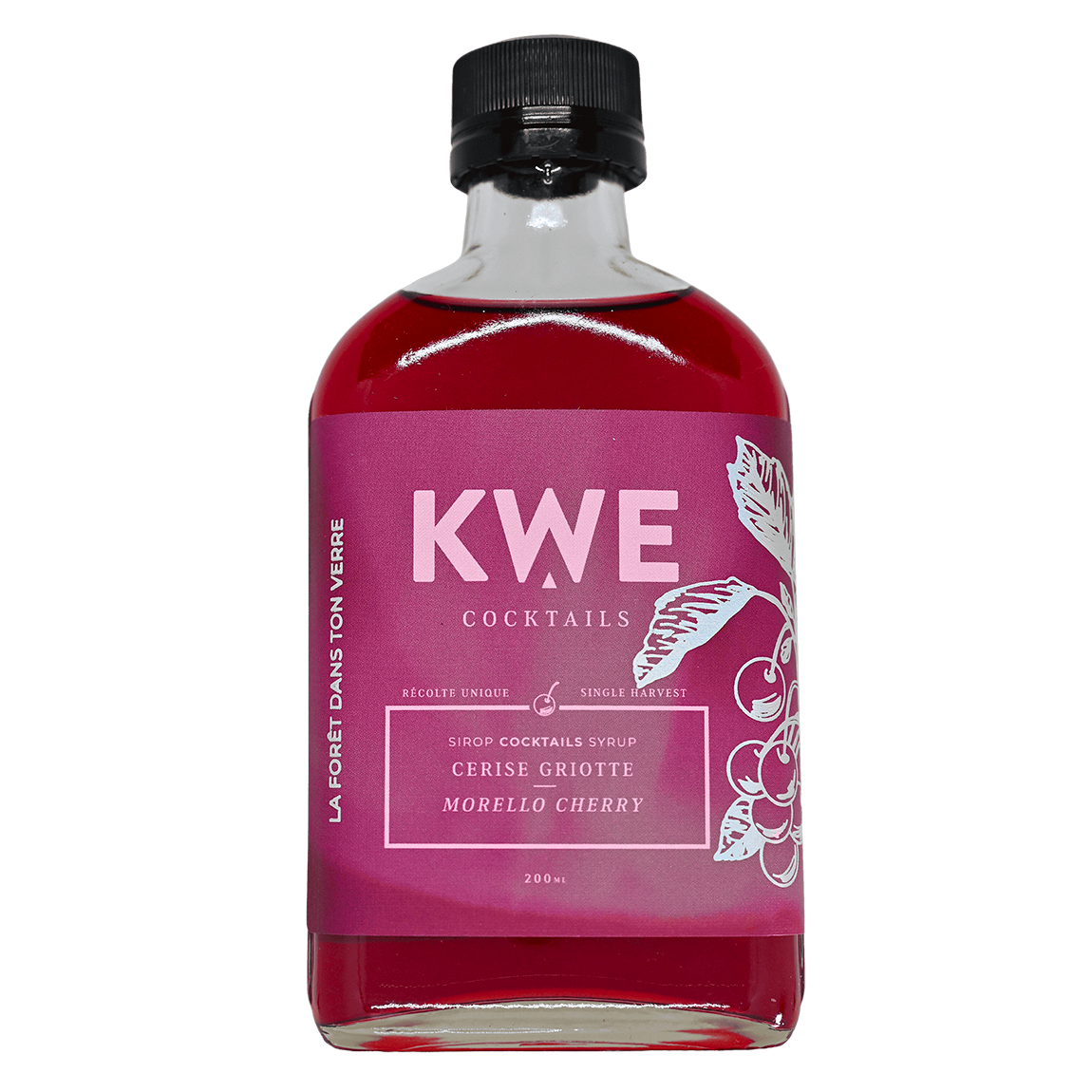 Sirop cerise griotte - KWE Cocktails - 200 ml